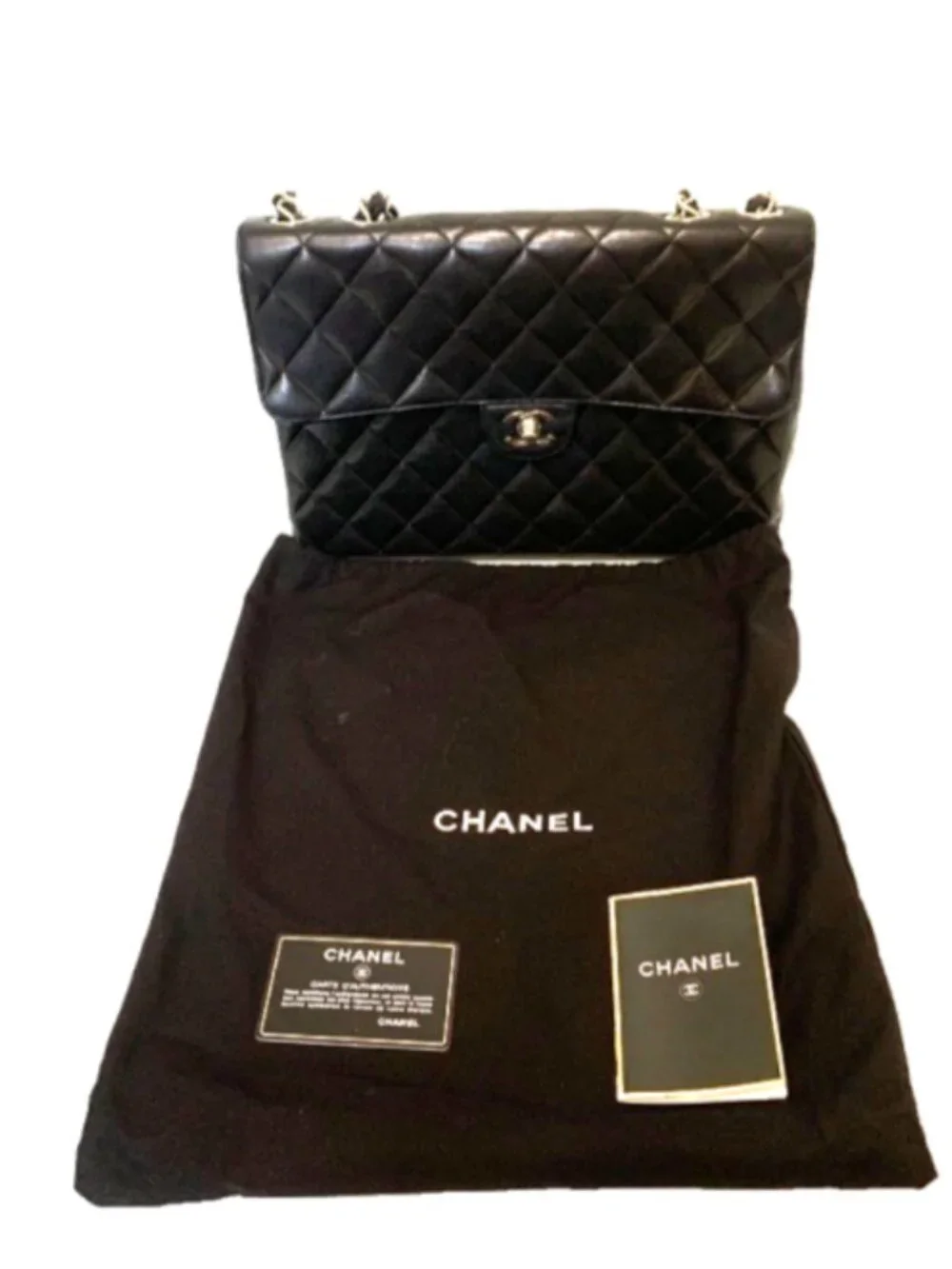 Chanel Black Sac Class Rabat Noir 94305 Shoulder Bag